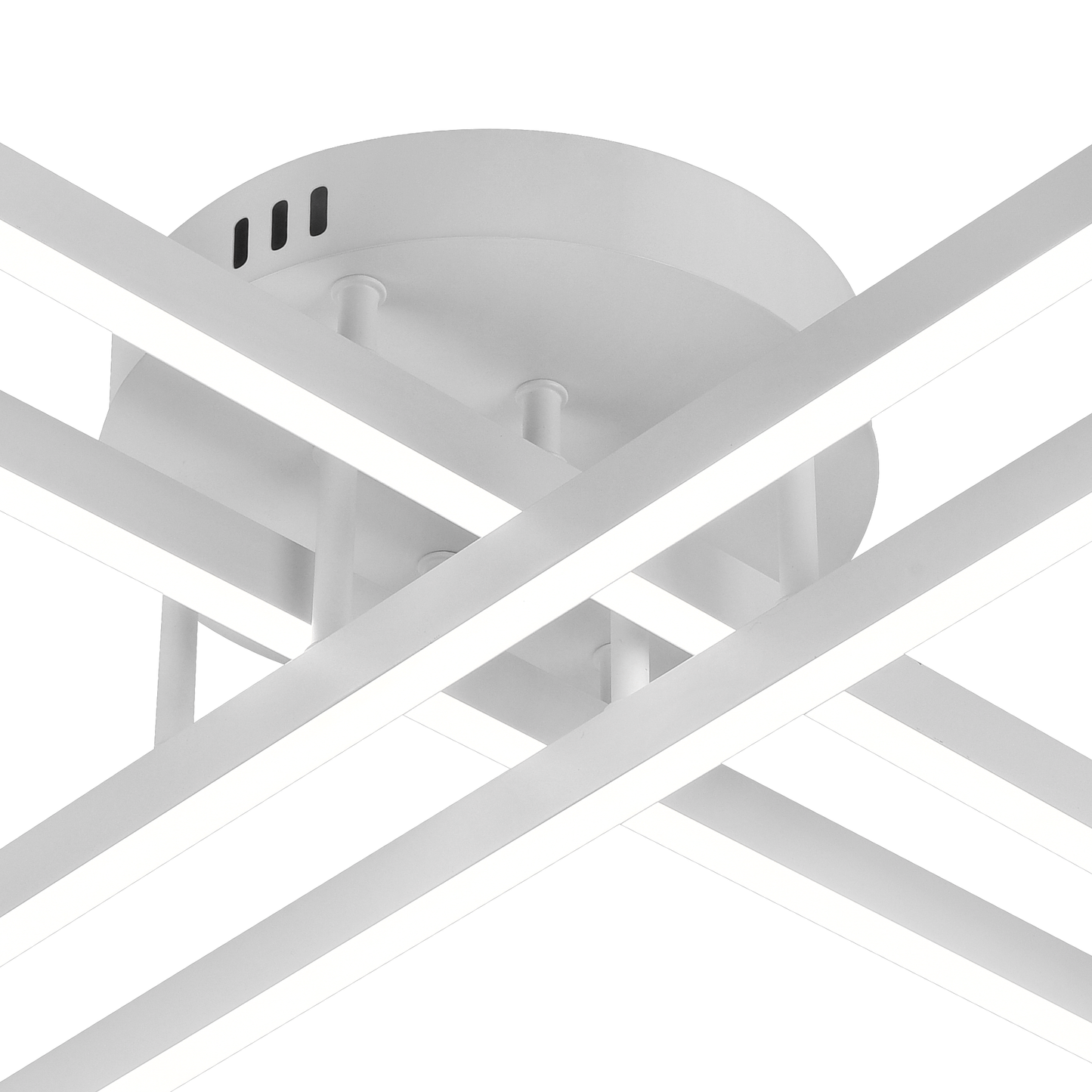 Lustra LED cu Telecomanda GIO, 43W, 4 Elemente, Lumina Rece/Clada/Neutra, Dimabila, Alb