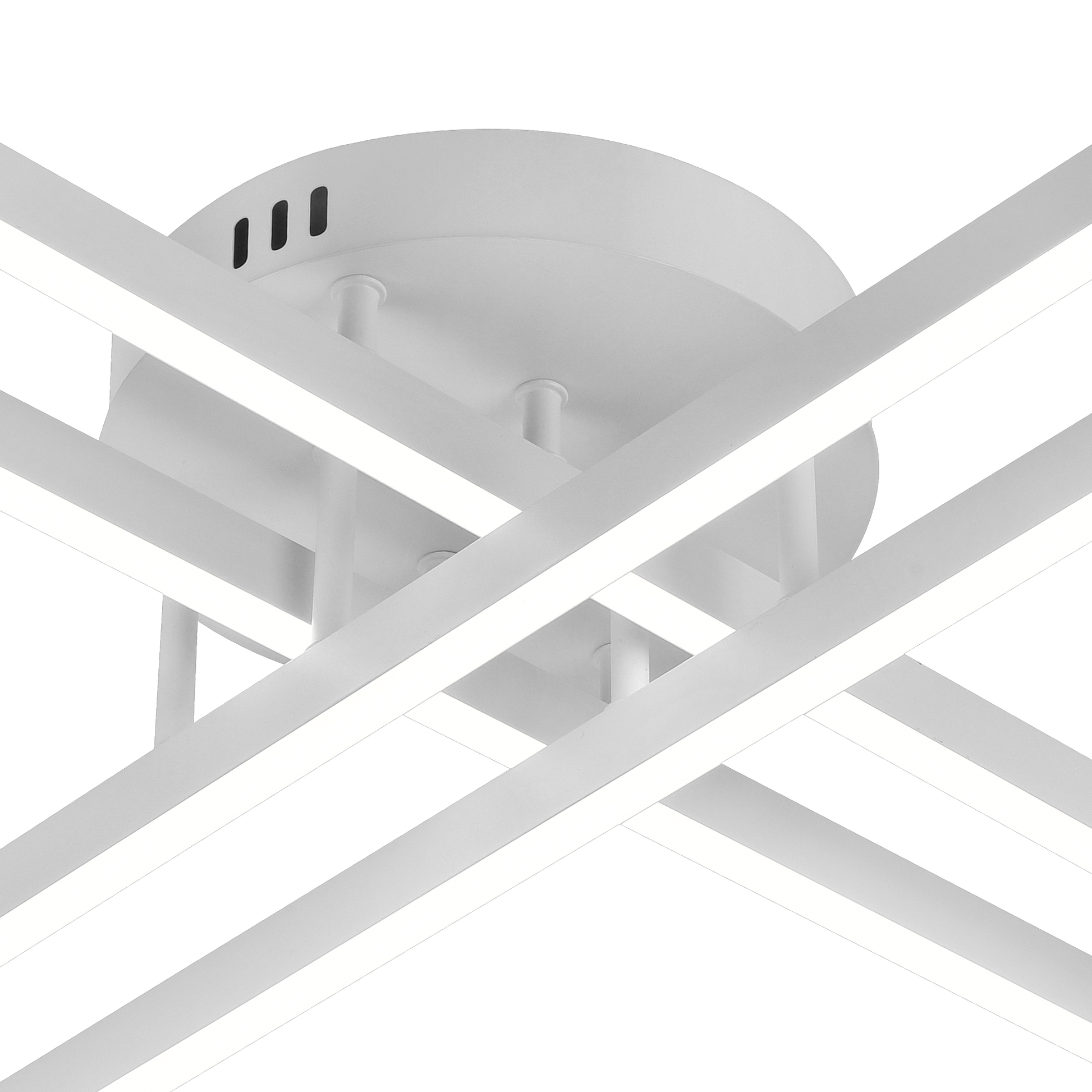Lustra LED cu Telecomanda GIO, 43W, 4 Elemente, Lumina Rece/Clada/Neutra, Dimabila, Alb