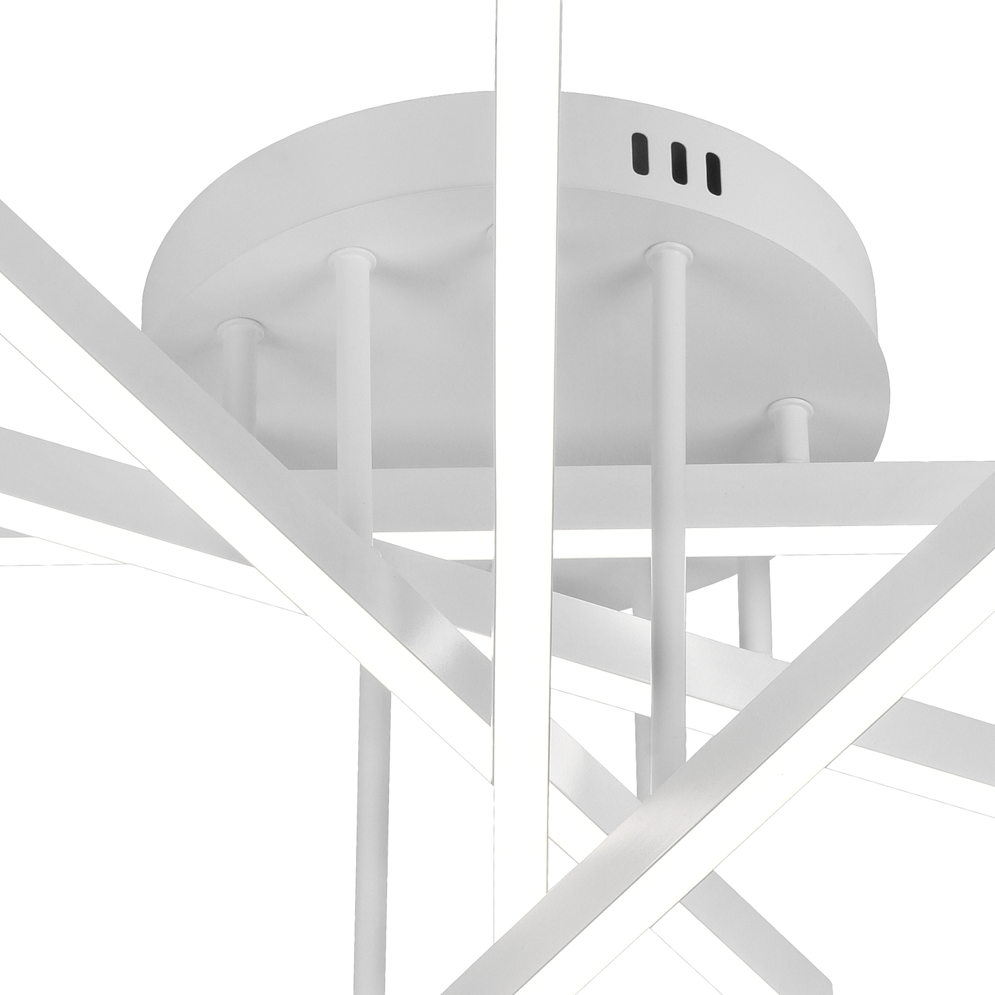 Lustra LED cu Telecomanda GIO, 65W, 5 Elemente, Lumina Rece/Clada/Neutra, Dimabila, Alb