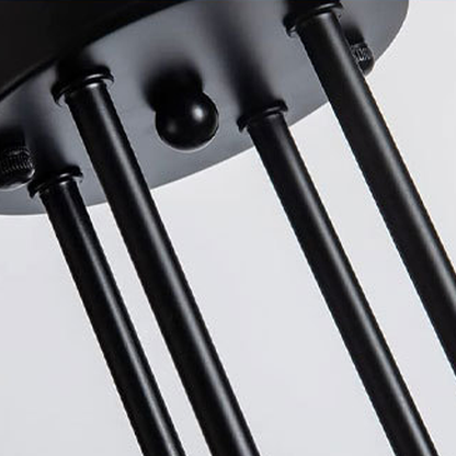 Lustra Modernist Octa 8, 8x E27, Negru, Design Modern – lustră LED, culoare neagră, design modern – RegalStore, iluminat