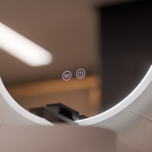 Oglinda LED Ovala 50x80cm Llexort, Touch, Sistem Dezaburire, Dimabila
