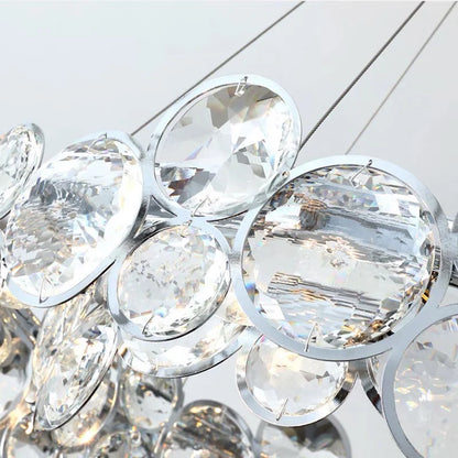 Candelabru Cristal Angelica 6XE14 Argintiu