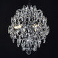 Candelabru Cristal CC9259/5CH, 5x E14, Diametru 40cm, Crom Lucios
