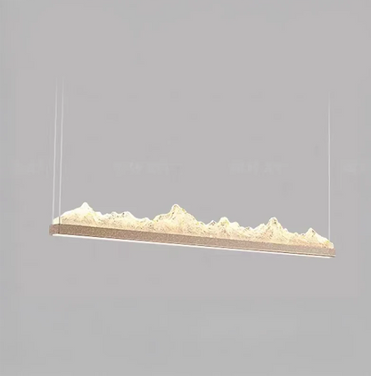 Lustra LED suspendata cu Telecomanda MATHIAS 58W, lumina Rece/Calda/Neutra, Dimabila,Inaltime Reglabila, Auriu