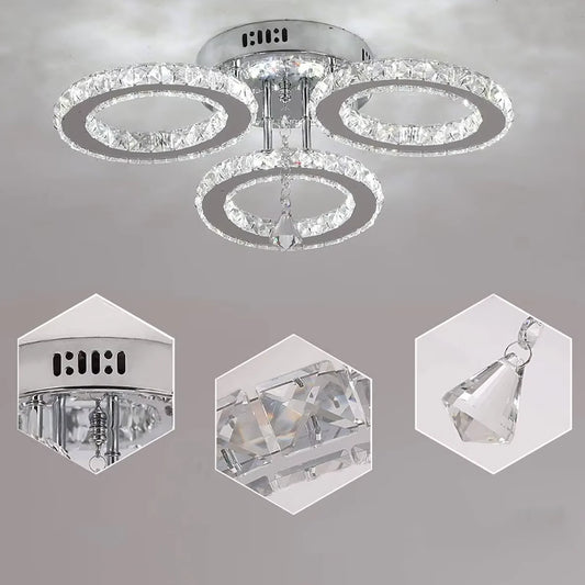 Lustra LED cu Telecomanda Cristal Alanubis 37W