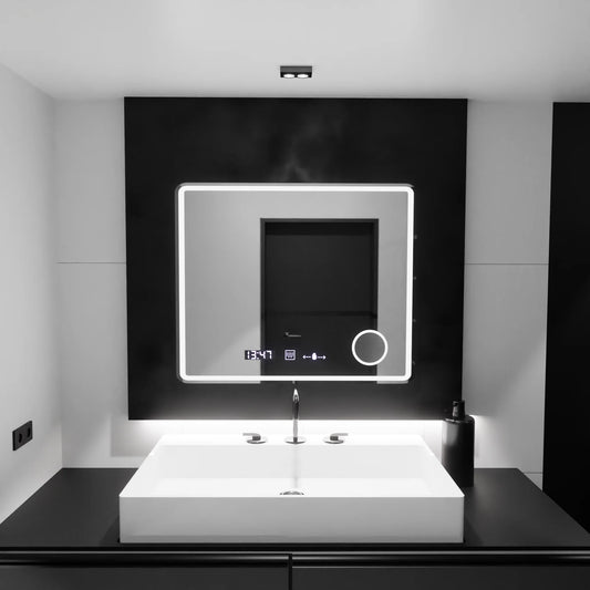 Oglinda LED Senzor Kontonis Sistem Dezaburire si Ceas 90X75 cm Colectia Marcello Fungh