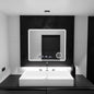 Oglinda LED Senzor Kontonis Sistem Dezaburire si Ceas 90X75 cm Colectia Marcello Fungh