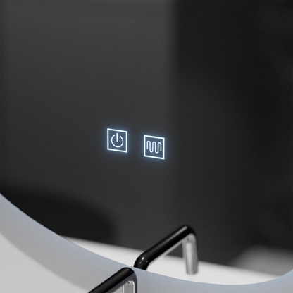 Oglinda LED Organica 80x60cm, Fluido Touch, Sistem Dezaburire, Dimabila