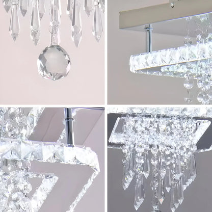 Candelabru LED Cristal Alberico 19W Crom Lucios