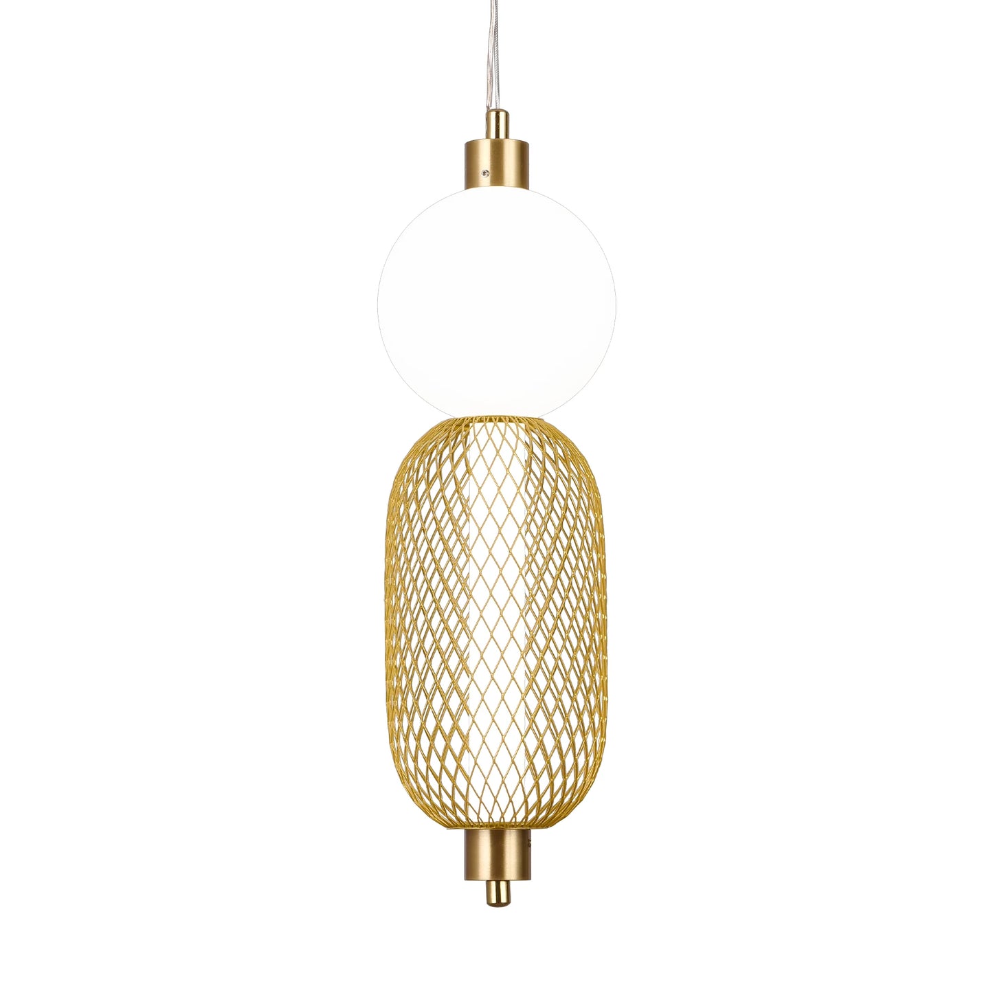 Lustra LED Suspendata LM550/2GD, 11W, Lumina 3000/4000/6000K, Auriu, Inaltime Reglabila