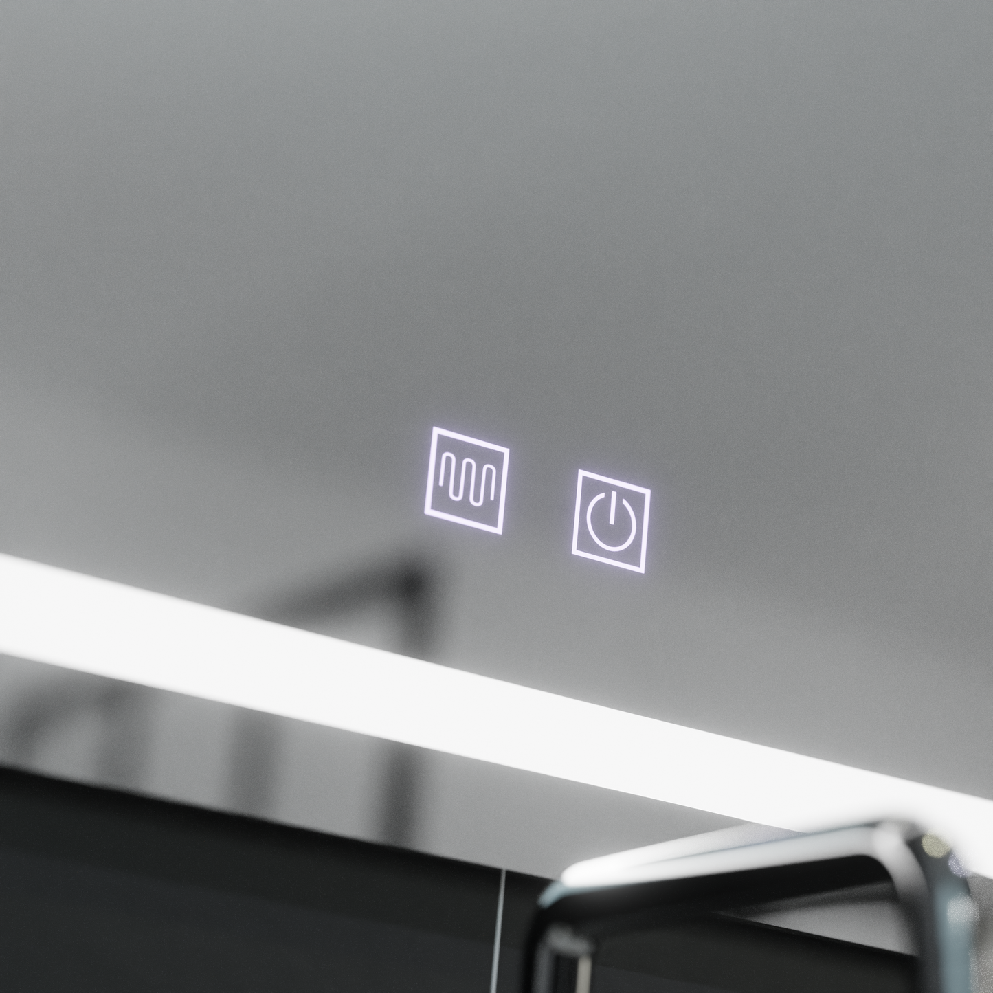 Oglinda LED Arcata 60x80cm, Arco Touch, Sistem Dezaburire, Dimabila