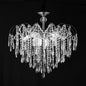 Candelabru Cristal CC9324/5CH, 5x E14, Diametru 49cm, Crom