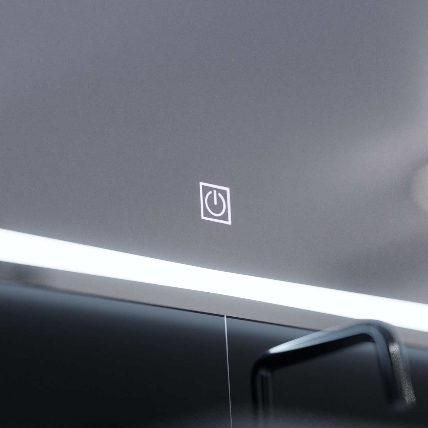 Oglinda LED Rectangulara, 80x60cm, FRAME Basic Touch – oglindă LED, 80x60 cm, 60 cm – RegalStore, iluminat interior