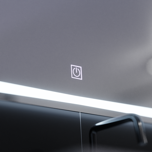 Oglinda LED Rectangulara, 80x60cm, FRAME Basic Touch – oglindă LED, 80x60 cm, 60 cm – RegalStore, iluminat interior