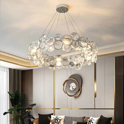 Candelabru Cristal Angelica 6XE14 Argintiu
