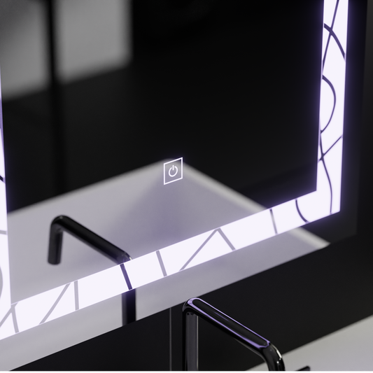 Oglinda LED Rectangulara 60x80cm Deco Frame Basic Touch – oglindă LED, 60x80 cm, 80 cm – RegalStore, iluminat interior