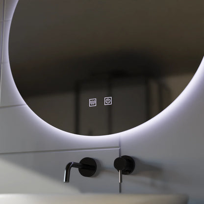 Oglinda LED Rotunda, 70cm, Isolda, Touch