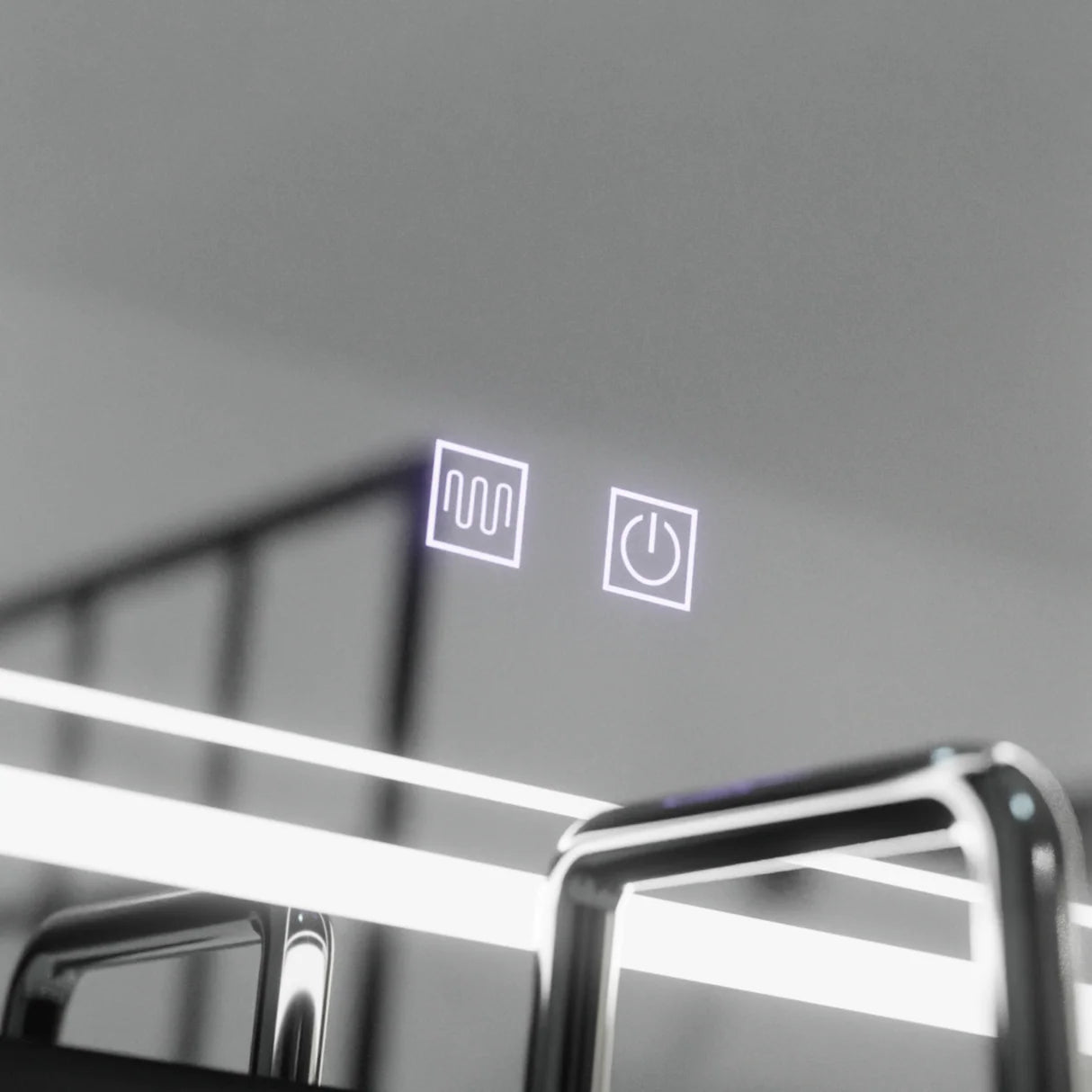 Oglinda LED Rectangulara, 50x70cm, Koven Touch, Sistem Dezaburire,Dimabila