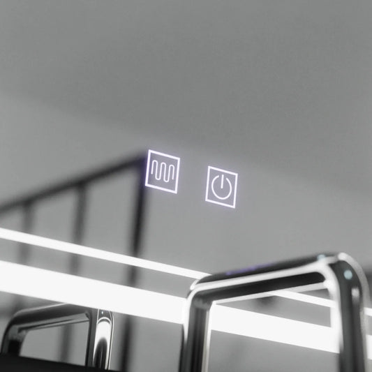 Oglinda LED Rectangulara, 50x70cm, Koven Touch, Sistem Dezaburire,Dimabila