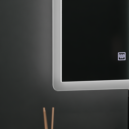 Oglinda LED Rentagulara, 80x60cm, Touch VENERA , Sistem Dezaburire,Dimabila