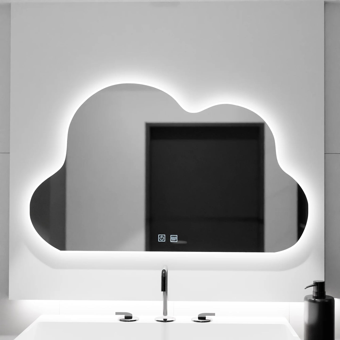 Oglinda LED Nor 60x40cm, Nuvola Touch, Sistem Dezaburire, Dimabila