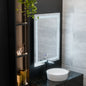 Oglinda LED Rectangulara, 75x90cm, Verite MotionGlow Marcello, Sistem Dezaburire, Ceas & Termometru, Dimabila