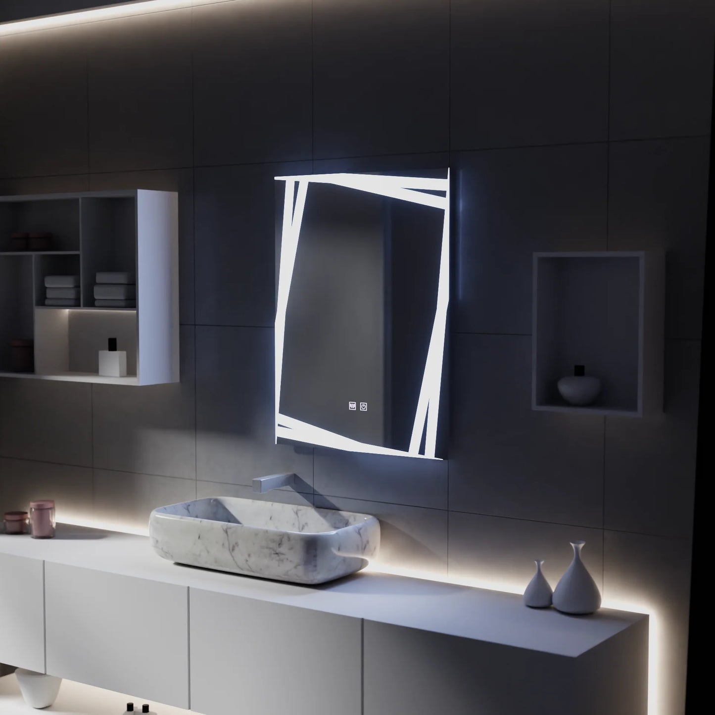 Oglinda LED Touch Infinitum Sistem Dezaburire 60X80cm