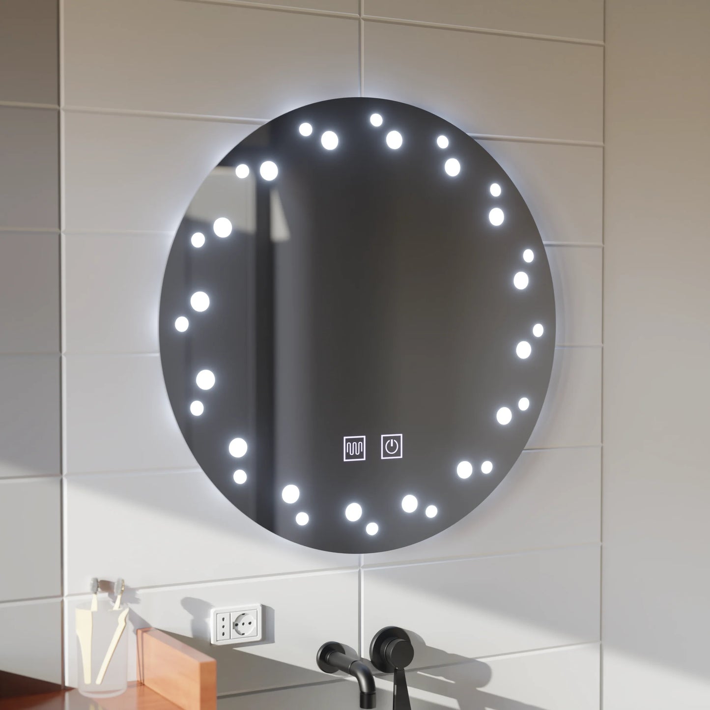 Oglinda LED Touch Ivory Sistem Dezaburire 50X50cm