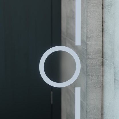 Oglinda LED Rectangulara, 75x90cm, Eclat MotionGlow Marcello, Sistem Dezaburire, Ceas & Termometru, Lupa Cosmetica, Dima