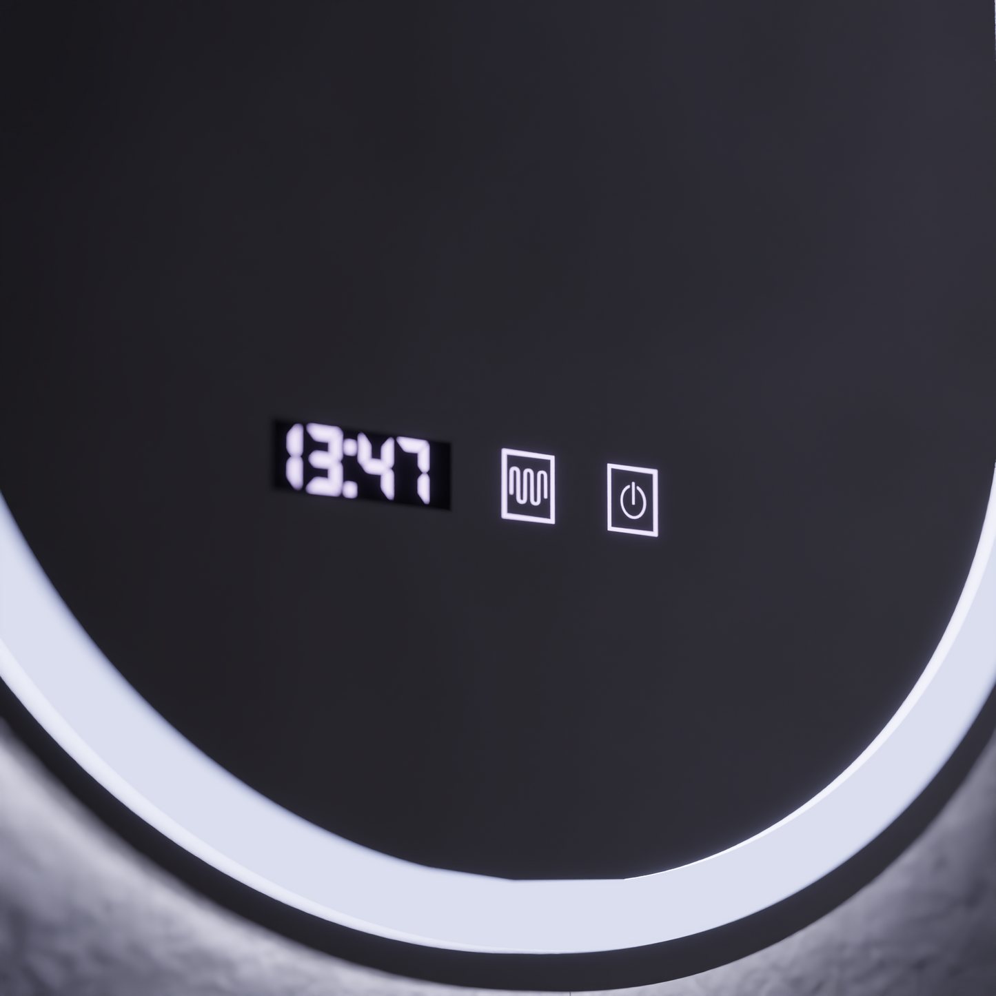 Oglinda LED Touch ONIRA Sistem Dezaburire, Ceas si Temperatura 50x80 cm