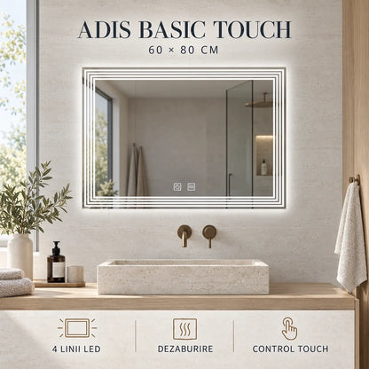 Oglinda LED ADIS 60x80 cm - imagine principala