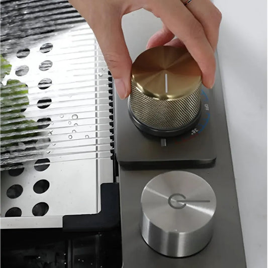 Set Chiuveta Bucatarie Inox cu Baterie Dubla, Cuva Perforare Legume/Fructe, Cuva Universala cu Dop Scurgere, Tocator, Negru Grafit, 75x45X21cm