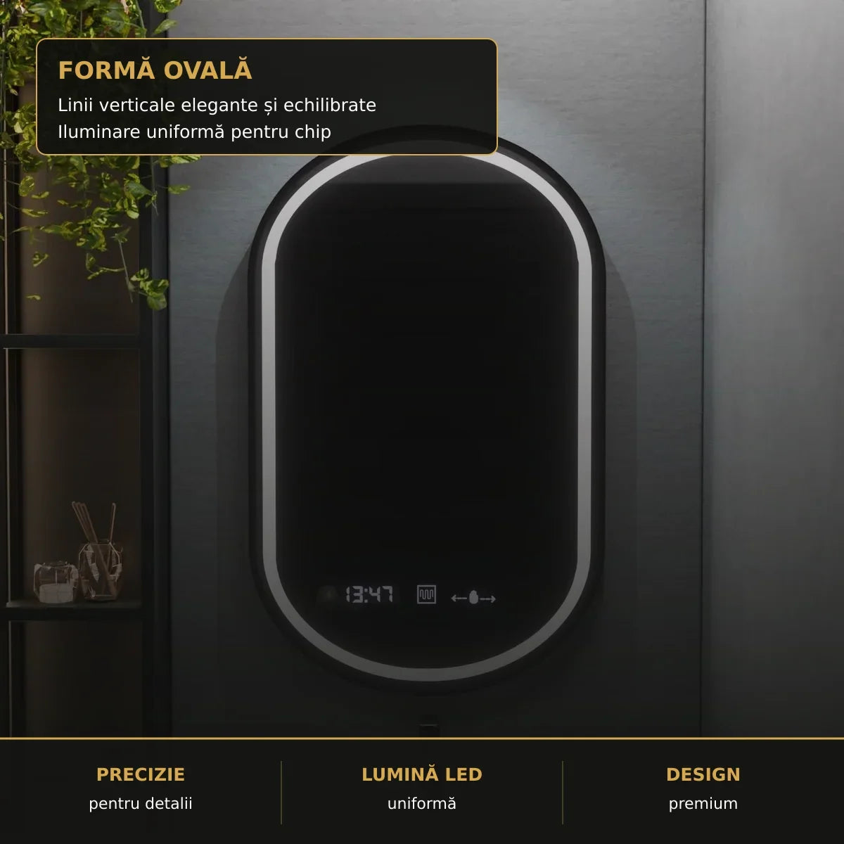 Oglindă LED Alessia 50x80 cm – detalii