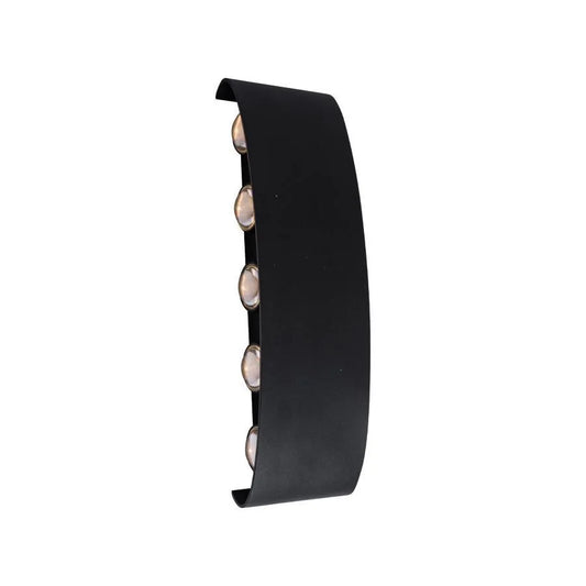 Fantas Aplica LED Interior/Exterior, 10 Surse x 1W, IP65, Negru, 3000K