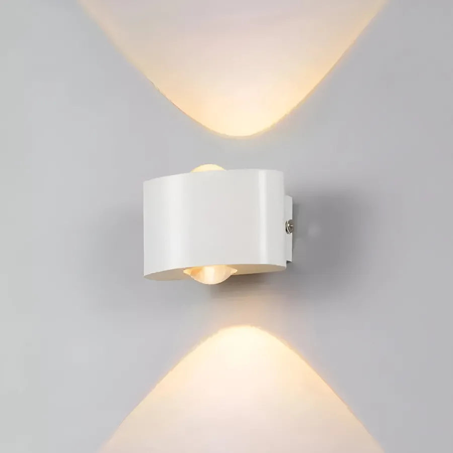 Fantas Aplica LED de Exterior si Interior, 2 Surse x 1W, IP65, Metalic, Alb, 3000K – aplică LED, culoare albă – RegalSto