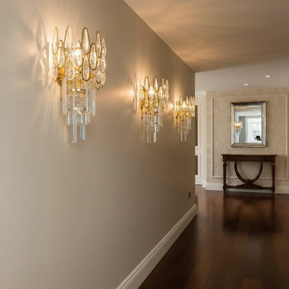 Aplica Cristal Jeannette 2x E14 Auriu