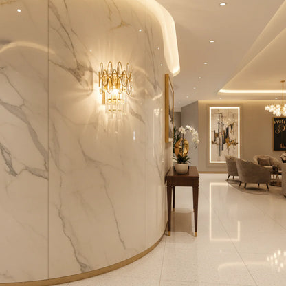 Aplica Cristal Jeannette 2x E14 Auriu