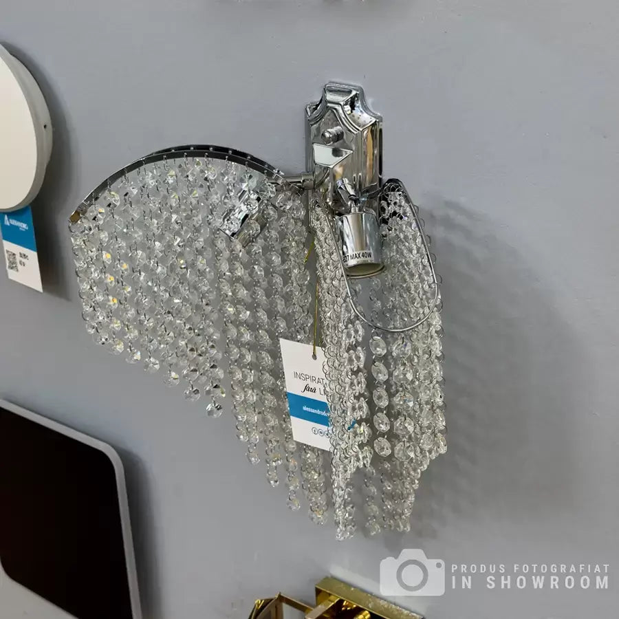 Aplica Cristal Sapphire 2x E14 Crom Lucios, Siraguri de cristale