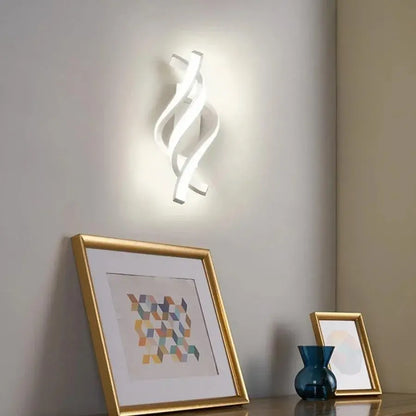 Aplica LED Reid 20W Ondulata Lumina Rece/Calda/Neutra Metal si SIlicon Alb