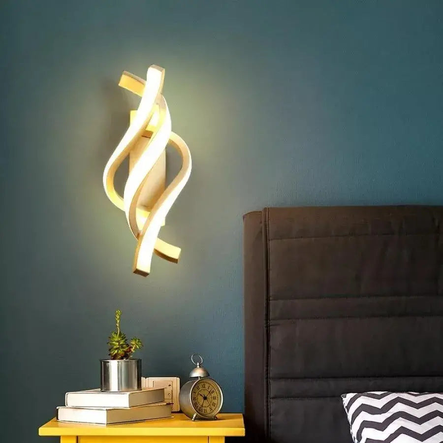 Aplica LED Reid 20W Ondulata Lumina Rece/Calda/Neutra Metal si SIlicon Alb