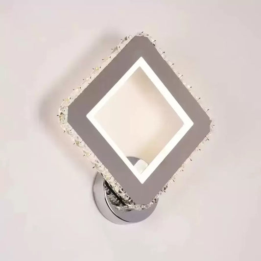 Aplica LED Cristal Santana 34W Argintiu – aplică LED, culoare argintie – RegalStore, iluminat interior