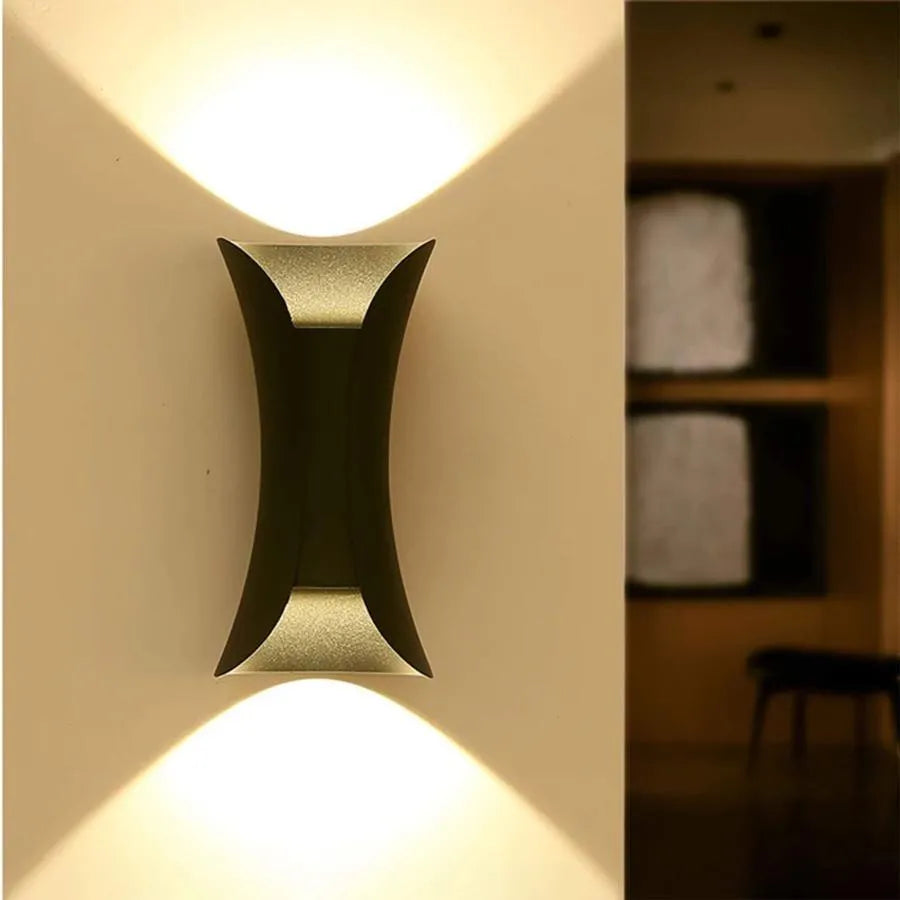 Aplica LED de Exterior Heba, 10W IP65, Metal, Negru – aplică LED, culoare neagră – RegalStore, iluminat interior