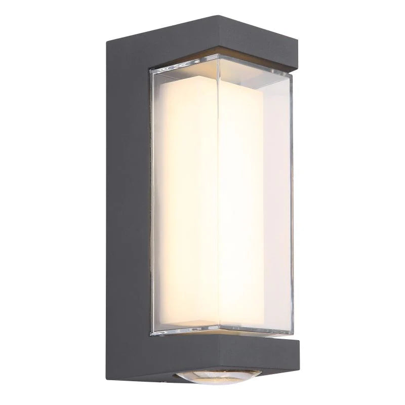 Aplica LED AX217 de Exterior si Interior, 2 Surse x 10W, Metalic, Negru, 3000K