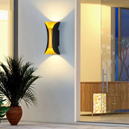 Aplica LED Exterior Elliot 8W Auriu Negru