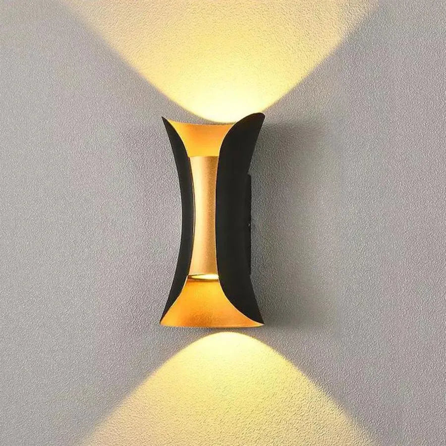Aplica LED Exterior Elliot 8W Auriu Negru