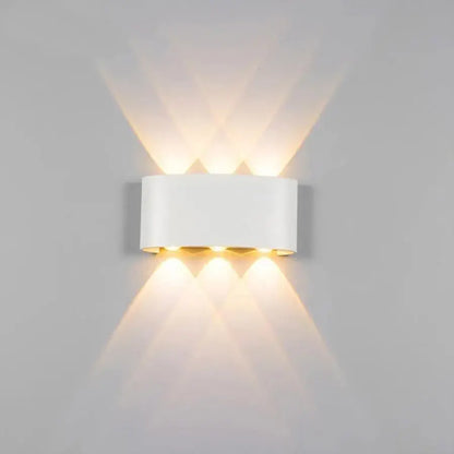 Fantas Aplica LED de Exterior si Interior, 6 Surse x 1W, IP65, Metalic, Alb, 3000K