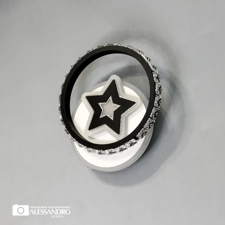 Aplica LED Hadley 24W Alb Negru – aplică LED, culoare neagră, culoare albă – RegalStore, iluminat interior