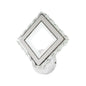 Aplica LED TERRANO cu Cristale, Patrat, 24W, Lumina Rece/Calda/Neutra, Alb & Inox