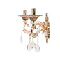 Aplica Nicholas, 2*E14, Lila cu Auriu, Metal si Cristal