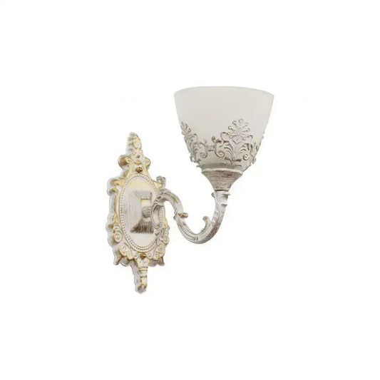 Aplica Rustic COTTAGE, 1*E27, Alb, Metal si Sticla – aplică LED, culoare albă – RegalStore, iluminat interior